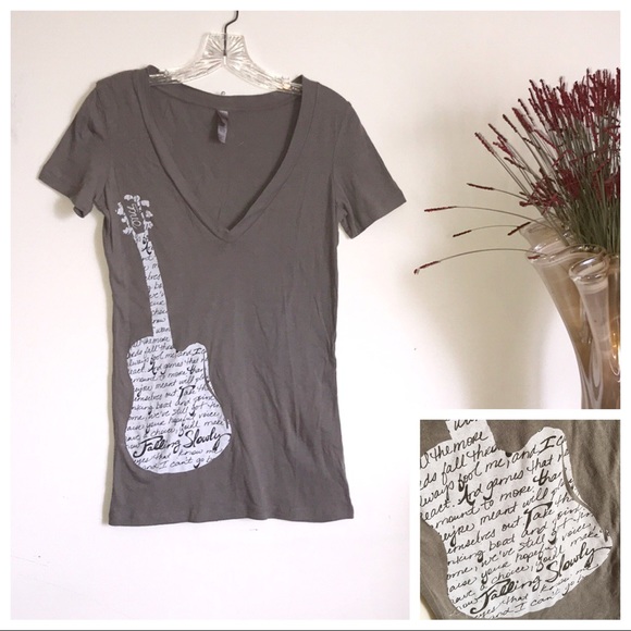 Next Level Apparel Tops - Next Level Guitar Graphic T Shirt S NWOT